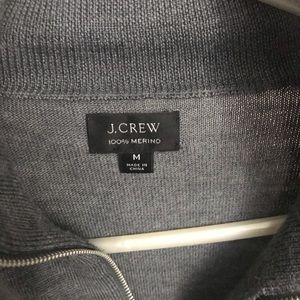 Men’s J Crew gray quarter zip pullover